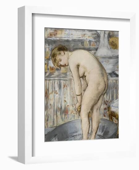 Le tub ou Femme dans un tub-Edouard Manet-Framed Giclee Print