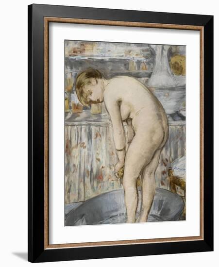 Le tub ou Femme dans un tub-Edouard Manet-Framed Giclee Print