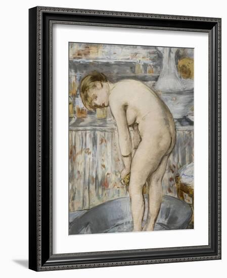 Le tub ou Femme dans un tub-Edouard Manet-Framed Giclee Print