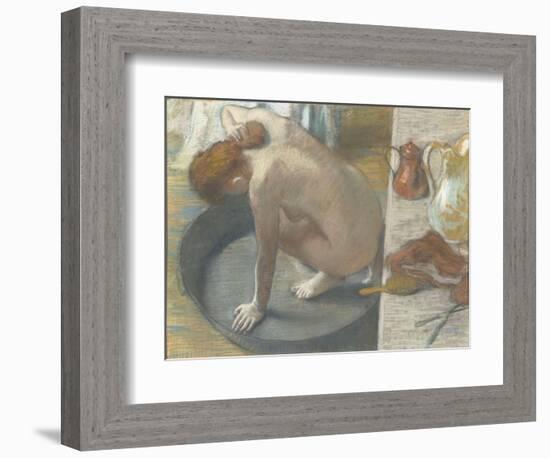 Le Tub-Edgar Degas-Framed Giclee Print