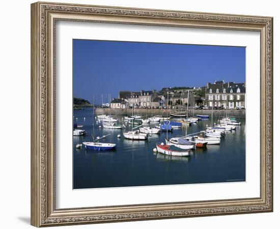 Le Val-Andre, Harbour, Emerald Coast, Cotes d'Amor, Brittany, France-David Hughes-Framed Photographic Print