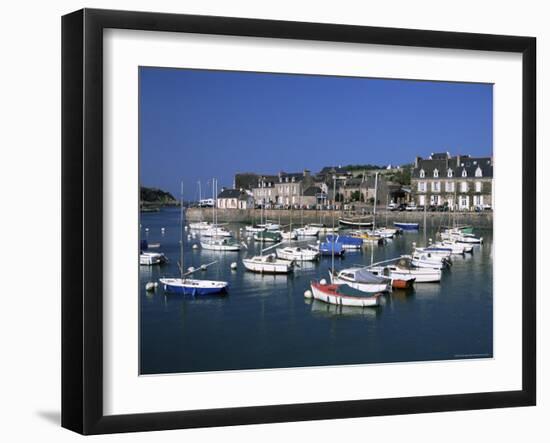 Le Val-Andre, Harbour, Emerald Coast, Cotes d'Amor, Brittany, France-David Hughes-Framed Photographic Print