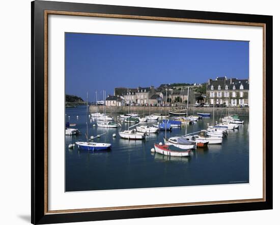 Le Val-Andre, Harbour, Emerald Coast, Cotes d'Amor, Brittany, France-David Hughes-Framed Photographic Print