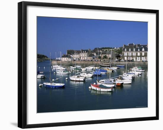 Le Val-Andre, Harbour, Emerald Coast, Cotes d'Amor, Brittany, France-David Hughes-Framed Photographic Print