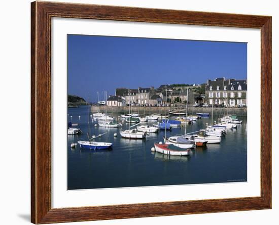 Le Val-Andre, Harbour, Emerald Coast, Cotes d'Amor, Brittany, France-David Hughes-Framed Photographic Print