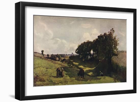 'Le Vallon', 19th century, (1910)-Jean-Baptiste-Camille Corot-Framed Giclee Print