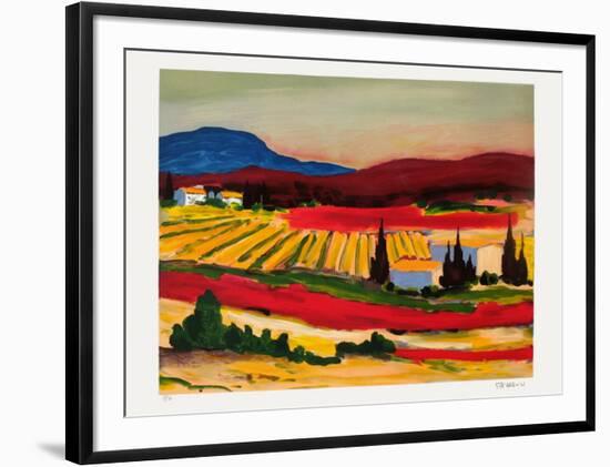 Le Vallon Rouge-Francois D'arguin-Framed Limited Edition