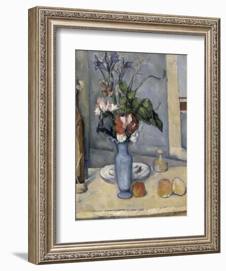 Le Vase bleu-Paul Cézanne-Framed Giclee Print