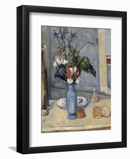 Le Vase bleu-Paul Cézanne-Framed Giclee Print
