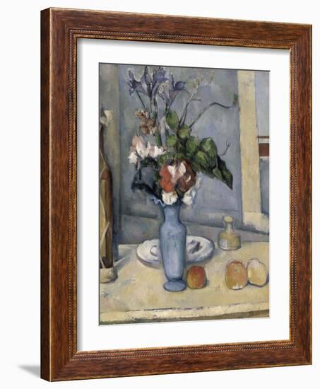 Le Vase bleu-Paul Cézanne-Framed Giclee Print