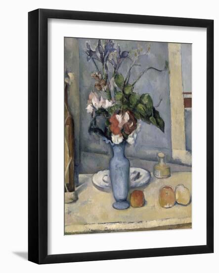 Le Vase bleu-Paul Cézanne-Framed Giclee Print