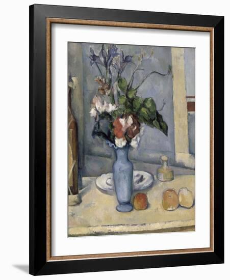 Le Vase bleu-Paul Cézanne-Framed Giclee Print