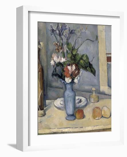 Le Vase bleu-Paul Cézanne-Framed Giclee Print