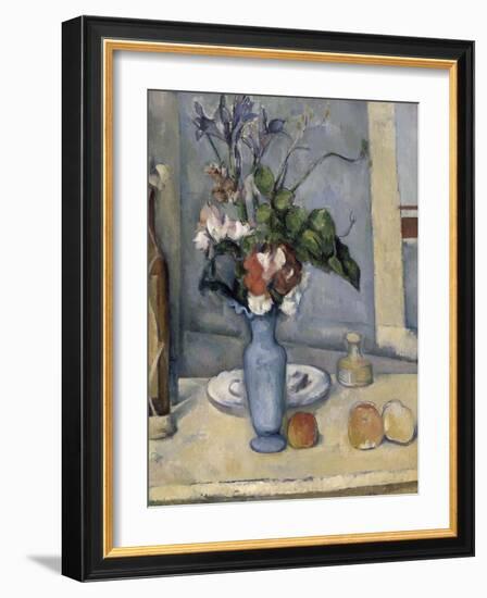 Le Vase bleu-Paul Cézanne-Framed Giclee Print