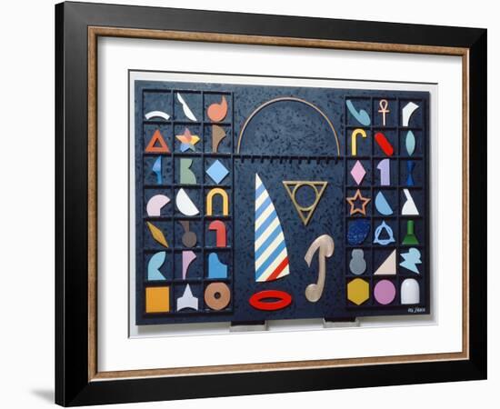 Le Vela, 1990-Lucio Del Pezzo-Framed Giclee Print