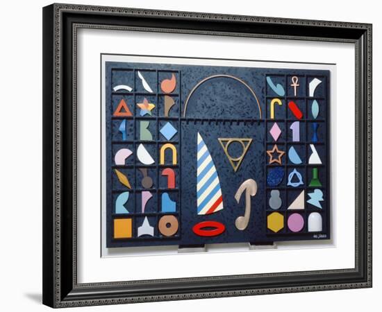 Le Vela, 1990-Lucio Del Pezzo-Framed Giclee Print