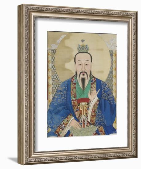 Le vénérable céleste du commencement originel, Yuanshi Tianzun-null-Framed Giclee Print