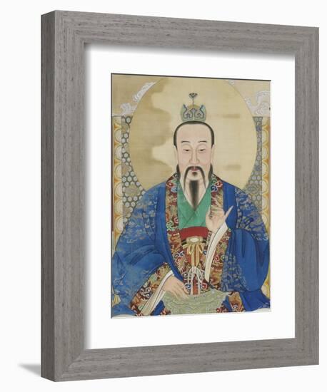 Le vénérable céleste du commencement originel, Yuanshi Tianzun-null-Framed Giclee Print