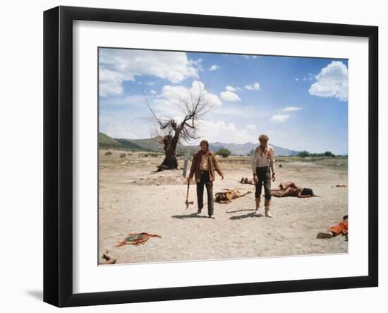 Le Vent by la Plaine THE UNFORGIVEN by JohnHuston with Burt Lancaster and Audie Murphy, 1960 (photo-null-Framed Photo