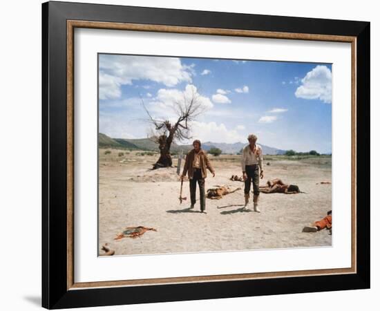 Le Vent by la Plaine THE UNFORGIVEN by JohnHuston with Burt Lancaster and Audie Murphy, 1960 (photo-null-Framed Photo