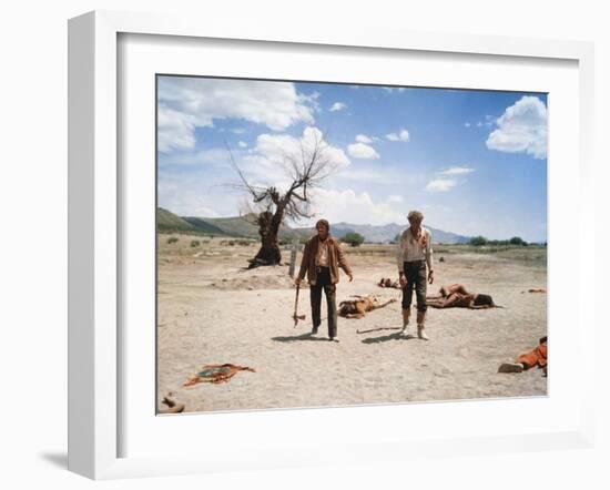 Le Vent by la Plaine THE UNFORGIVEN by JohnHuston with Burt Lancaster and Audie Murphy, 1960 (photo-null-Framed Photo