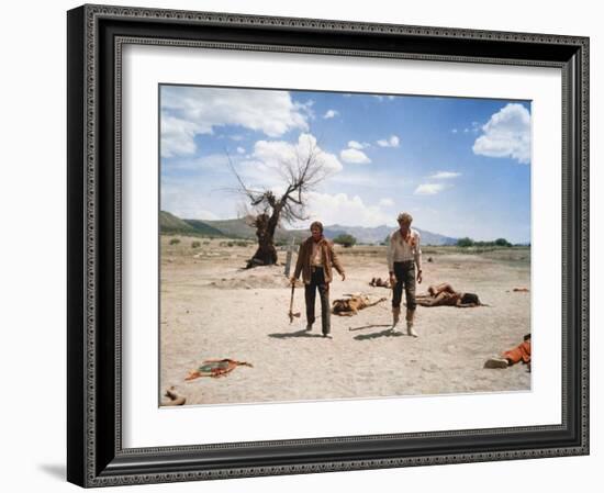 Le Vent by la Plaine THE UNFORGIVEN by JohnHuston with Burt Lancaster and Audie Murphy, 1960 (photo-null-Framed Photo