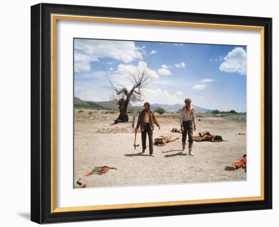 Le Vent by la Plaine THE UNFORGIVEN by JohnHuston with Burt Lancaster and Audie Murphy, 1960 (photo-null-Framed Photo