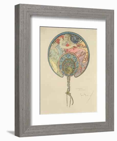 Le Vent Qui Passe Emporte La Jeunesse, 1899-Alphonse Mucha-Framed Giclee Print