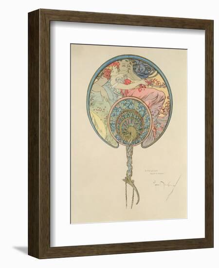 Le Vent Qui Passe Emporte La Jeunesse, 1899-Alphonse Mucha-Framed Giclee Print