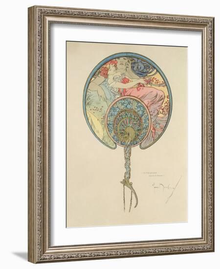 Le Vent Qui Passe Emporte La Jeunesse, 1899-Alphonse Mucha-Framed Giclee Print