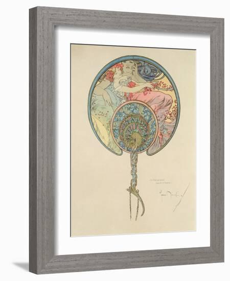 Le Vent Qui Passe Emporte La Jeunesse, 1899-Alphonse Mucha-Framed Giclee Print