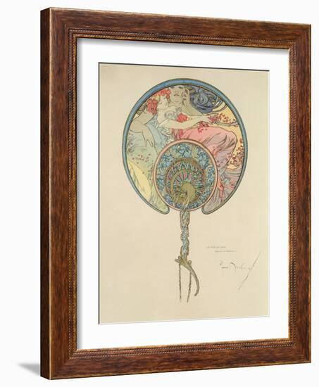 Le Vent Qui Passe Emporte La Jeunesse, 1899-Alphonse Mucha-Framed Giclee Print