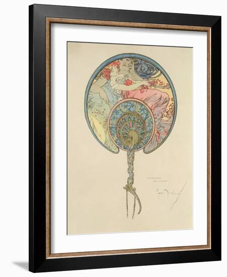 Le Vent Qui Passe Emporte La Jeunesse, 1899-Alphonse Mucha-Framed Giclee Print