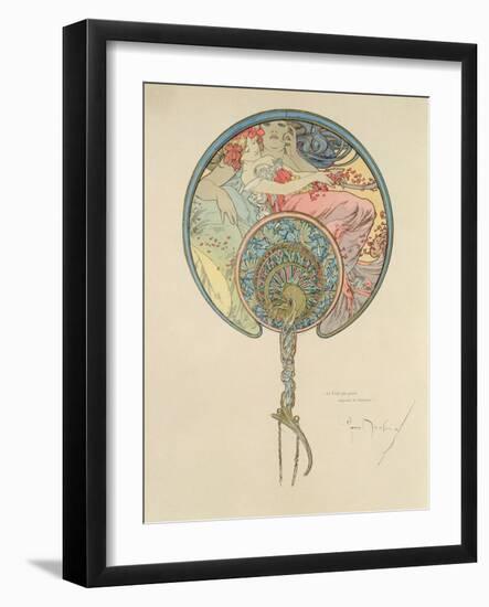 Le Vent Qui Passe Emporte La Jeunesse, 1899-Alphonse Mucha-Framed Giclee Print