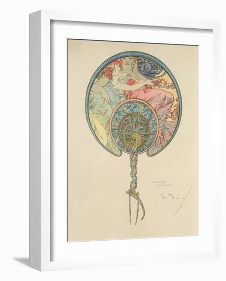 Le Vent Qui Passe Emporte La Jeunesse, 1899-Alphonse Mucha-Framed Giclee Print