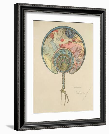 Le Vent Qui Passe Emporte La Jeunesse, 1899-Alphonse Mucha-Framed Giclee Print