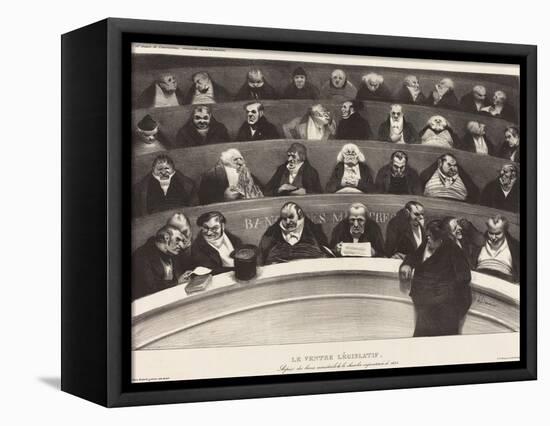 Le Ventre Législatif (The Legislative Belly) by Honoré Daumier-Honore Daumier-Framed Premier Image Canvas