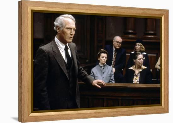 Le Verdict The Verdict by SidneyLumet with Paul Newman, 1982 (photo)-null-Framed Stretched Canvas