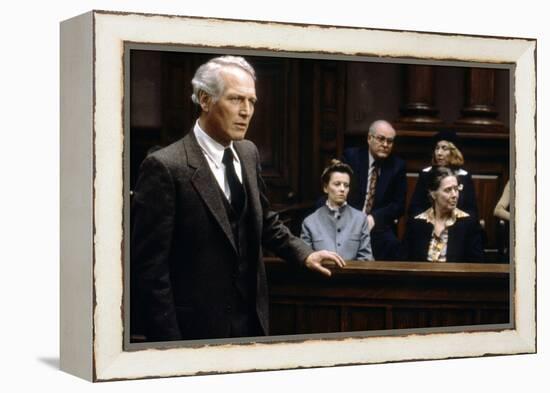 Le Verdict The Verdict by SidneyLumet with Paul Newman, 1982 (photo)-null-Framed Stretched Canvas