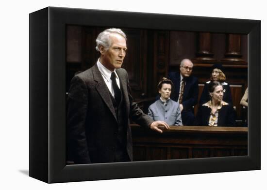 Le Verdict The Verdict by SidneyLumet with Paul Newman, 1982 (photo)-null-Framed Stretched Canvas