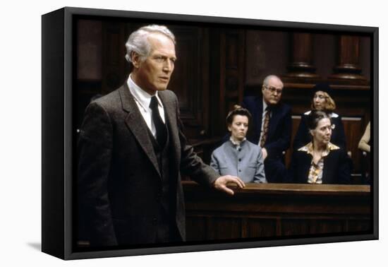 Le Verdict The Verdict by SidneyLumet with Paul Newman, 1982 (photo)-null-Framed Stretched Canvas