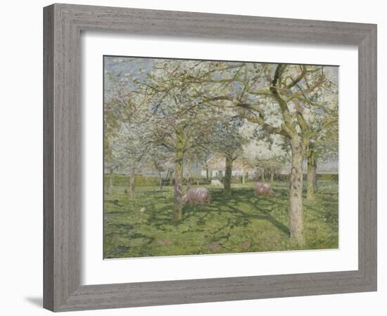 Le verger au printemps-Emile Claus-Framed Premium Giclee Print