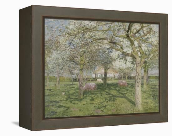 Le verger au printemps-Emile Claus-Framed Premier Image Canvas