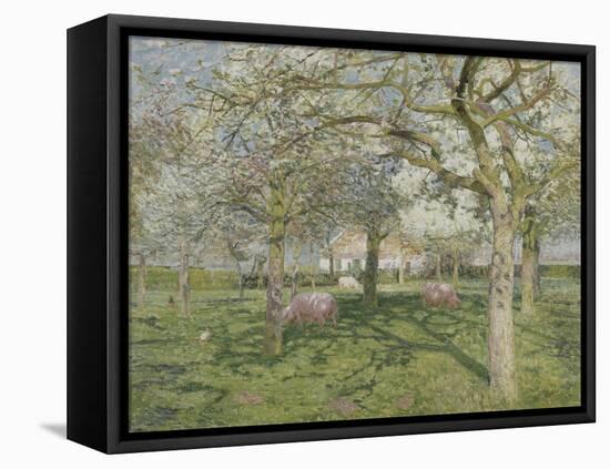 Le verger au printemps-Emile Claus-Framed Premier Image Canvas