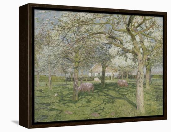 Le verger au printemps-Emile Claus-Framed Premier Image Canvas