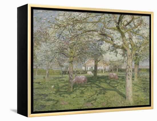 Le verger au printemps-Emile Claus-Framed Premier Image Canvas