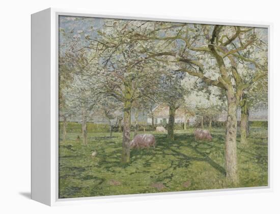 Le verger au printemps-Emile Claus-Framed Premier Image Canvas
