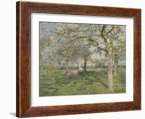 Le verger au printemps-Emile Claus-Framed Giclee Print