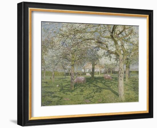 Le verger au printemps-Emile Claus-Framed Giclee Print