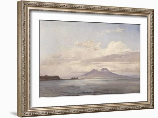 Le Vésuve et le golfe de Naples vus de la mer-Pierre Henri de Valenciennes-Framed Giclee Print